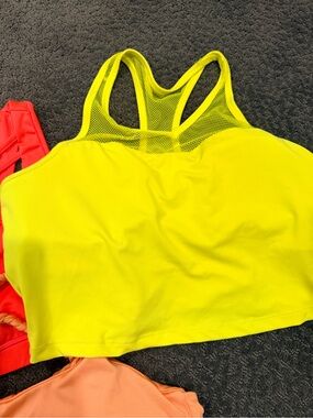 KIAVA Neon Yellow Racerback Bralette - size L